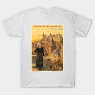 Touraine Loches France Vintage Poster 1906 T-Shirt